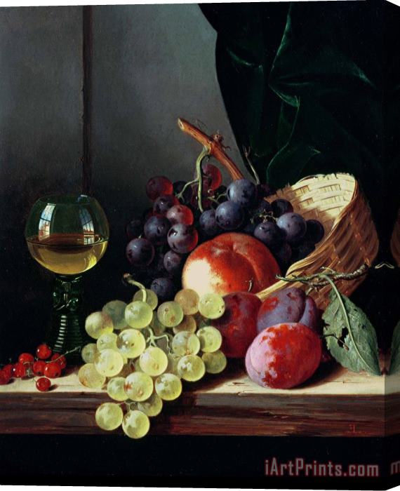 Edward Ladell Grapes and plums Stretched Canvas Painting / Canvas Art