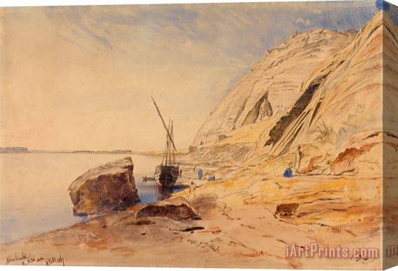Edward Lear Abu Simbel, 11 11 30 Am, 8 February 1867 (374) Stretched Canvas Painting / Canvas Art