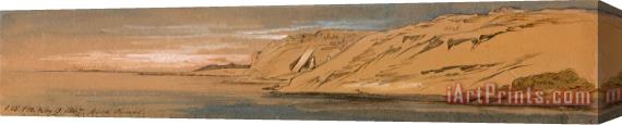 Edward Lear Abu Simbel 2 Stretched Canvas Print / Canvas Art