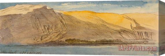 Edward Lear Abu Simbel, 4 30 Pm, 8 February 1867 (379) Stretched Canvas Print / Canvas Art