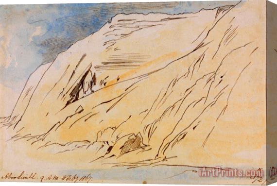 Edward Lear Abu Simbel, 9 00 Am, 8 February 1867 (372a) Stretched Canvas Print / Canvas Art