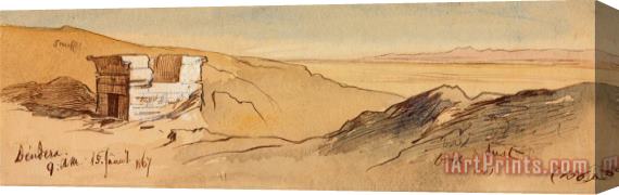 Edward Lear Dendera, 9 00 Am, 15 January 1867 (156) Stretched Canvas Print / Canvas Art