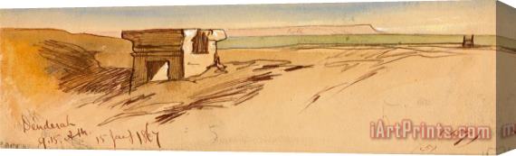 Edward Lear Dendera, 9 15 Am, 15 January 1867 (157) Stretched Canvas Print / Canvas Art
