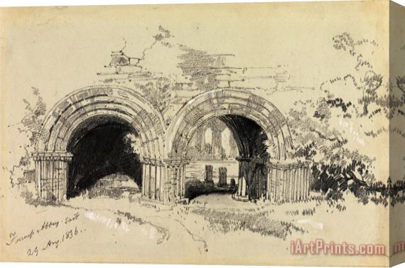 Edward Lear Furness Abbey East, 29 August 1836 Stretched Canvas Print / Canvas Art