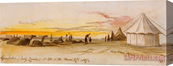 Edward Lear Gantara (suez Canal), 5 25 Am, 27 March 1867 (20) Stretched Canvas Print / Canvas Art