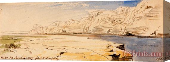 Edward Lear Gebel Sheikh Abu Fodde, 12 30 Pm, 4 March 1867 (592) Stretched Canvas Print / Canvas Art