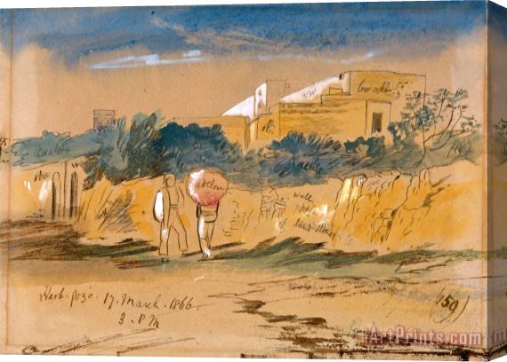 Edward Lear Harb. Gozo Stretched Canvas Print / Canvas Art