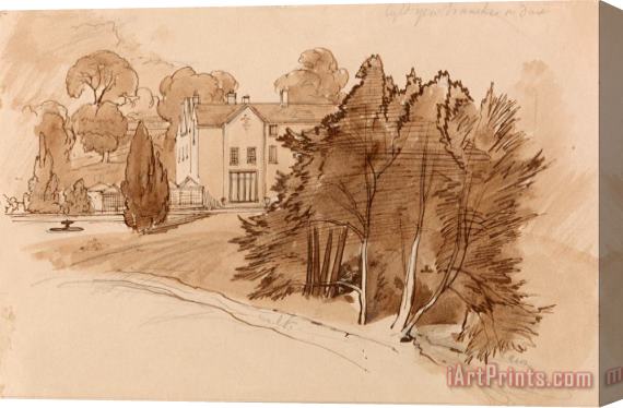 Edward Lear Manor (knowsley Lane ) Stretched Canvas Painting / Canvas Art