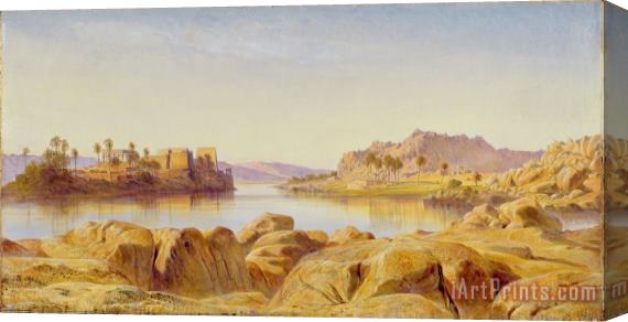 Edward Lear Philae - Egypt Stretched Canvas Painting / Canvas Art