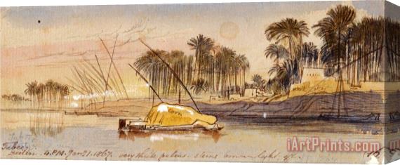 Edward Lear Tabeen Berlin, 4 00 P.m., January 1, 1867 (16) Stretched Canvas Print / Canvas Art