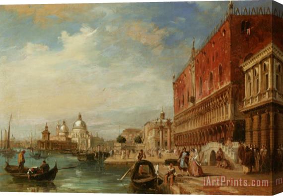 Edward Pritchett Santa Maria Della Salute From The Dodges Palace Venice Stretched Canvas Print / Canvas Art