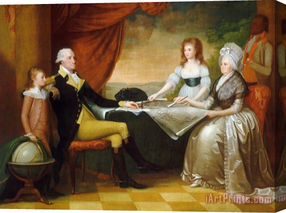 Edward Savage The Washington Family 2 Stretched Canvas Print / Canvas Art
