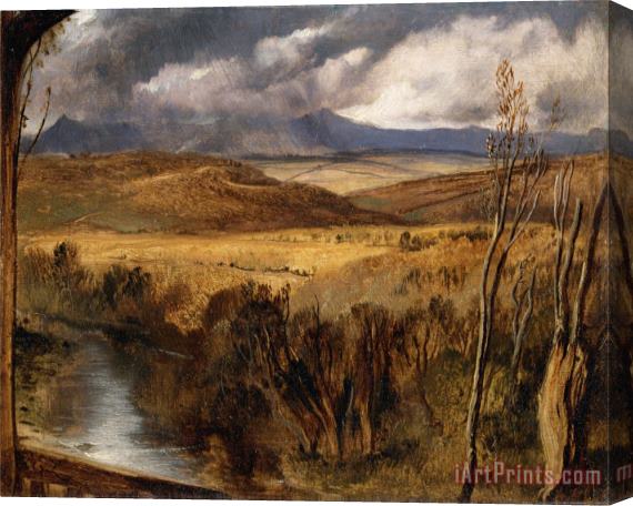 Edwin Landseer A Highland Landscape Stretched Canvas Print / Canvas Art