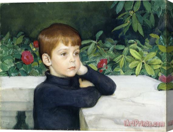 Eero Jarnefelt Portrait of The Artist's Son (heikki Jarnefelt) Stretched Canvas Painting / Canvas Art