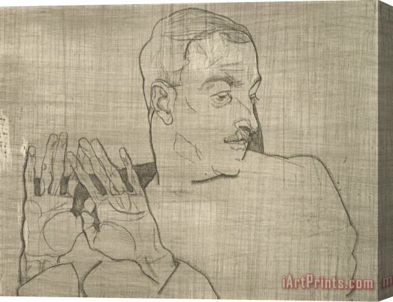 Egon Schiele Portrait of Arthur Roessler Stretched Canvas Painting / Canvas Art