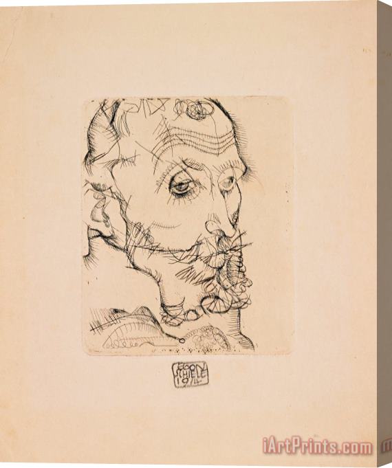 Egon Schiele Portrait of Franz Hauer Stretched Canvas Print / Canvas Art