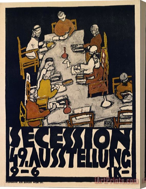 Egon Schiele Secession 49. Exhibition Stretched Canvas Print / Canvas Art
