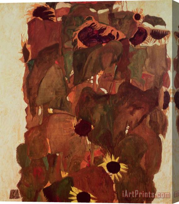 Egon Schiele Sunflowers II Stretched Canvas Print / Canvas Art