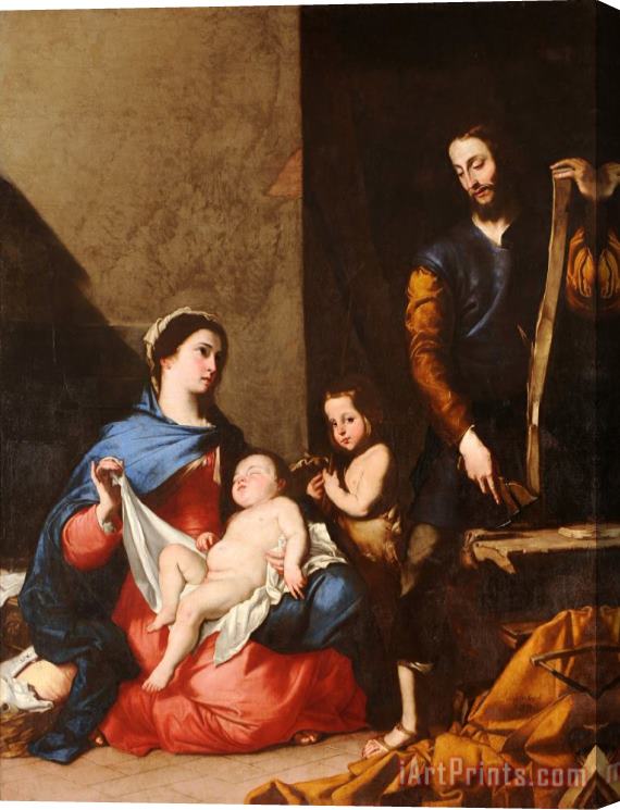 el Espanoleto Jose de Ribera The Sacred Family Stretched Canvas Print / Canvas Art