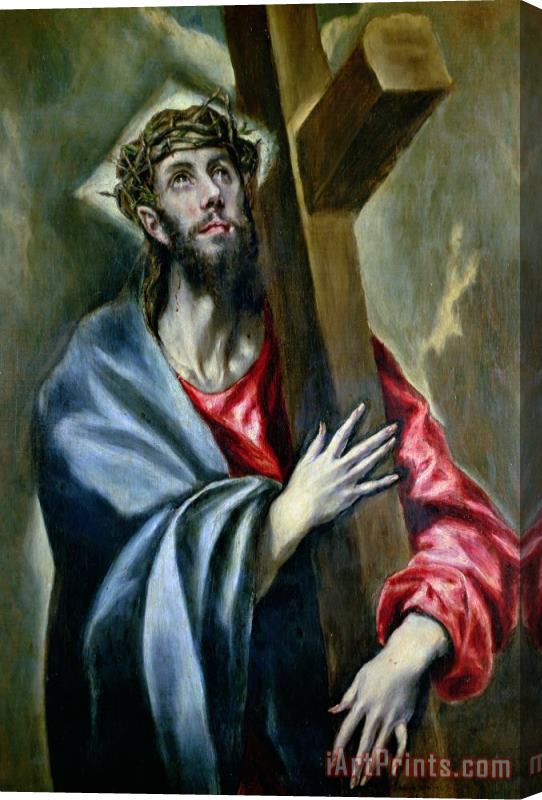 El Greco Christ Clasping the Cross Stretched Canvas Painting / Canvas Art