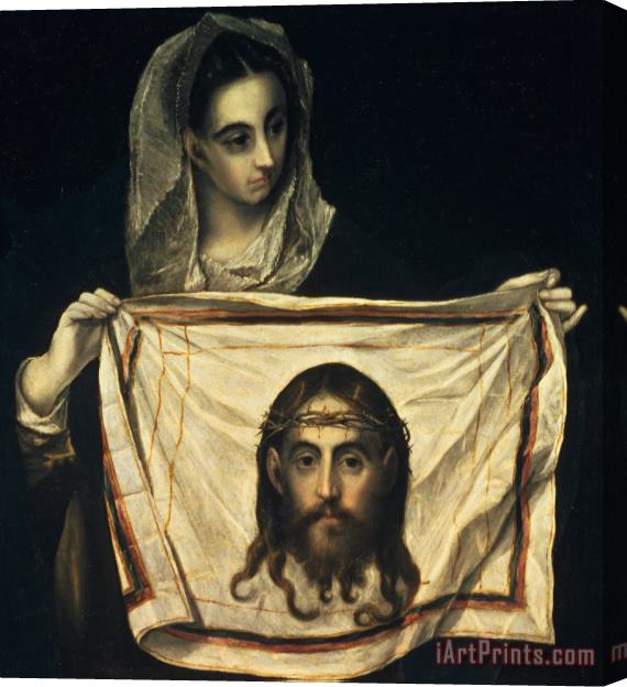 El Greco Domenico Theotocopuli St Veronica With The Holy Shroud Stretched Canvas Painting / Canvas Art