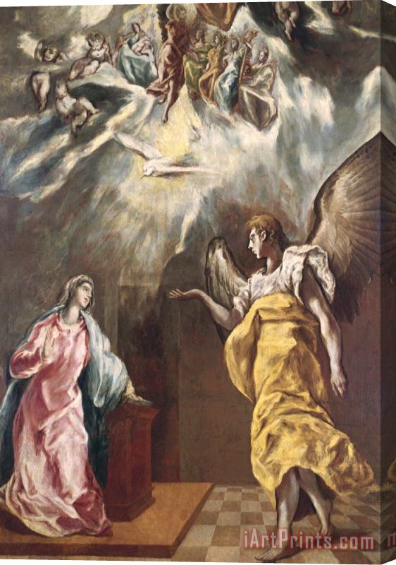 El Greco Domenico Theotocopuli The Annunciation Stretched Canvas Painting / Canvas Art