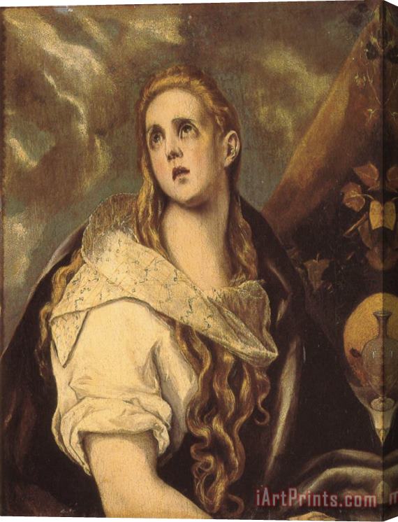 El Greco The Penitent Magdalene Stretched Canvas Print / Canvas Art