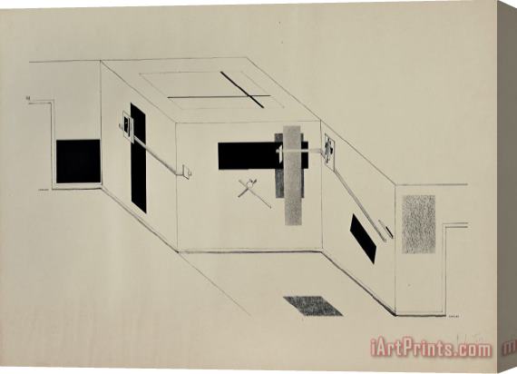 El Lissitzky Kestnermappe Proun, Rob. Levnis And Chapman Gmbh Hannover 6 Stretched Canvas Print / Canvas Art