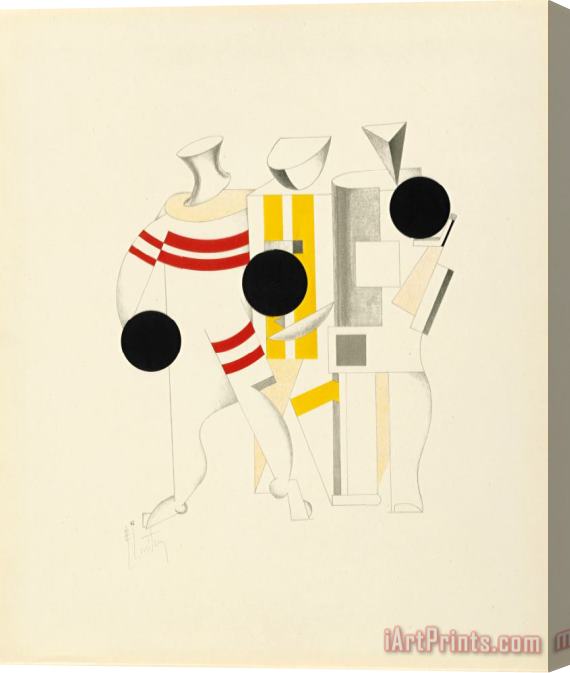 El Lissitzky Sportsmen Stretched Canvas Print / Canvas Art