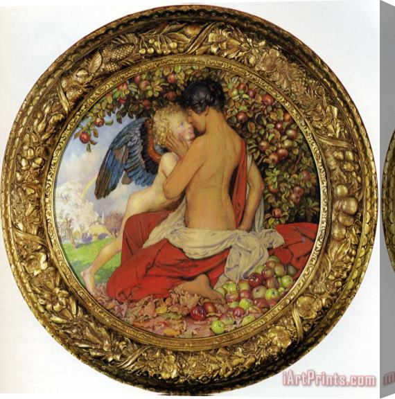 Eleanor Fortescue Brickdale Spring And Autumn Stretched Canvas Print / Canvas Art
