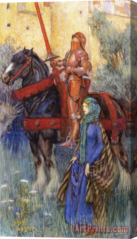 Eleanor Fortescue Brickdale The Rusty Knight Stretched Canvas Print / Canvas Art