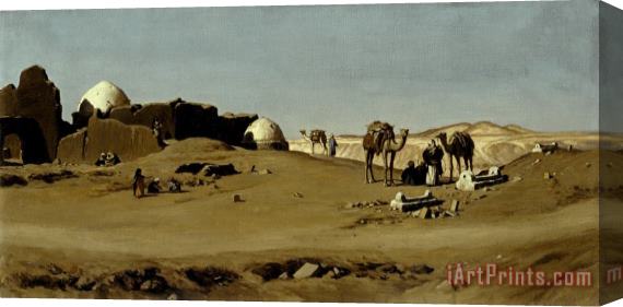 Elihu Vedder Egyptian Landscape Stretched Canvas Painting / Canvas Art