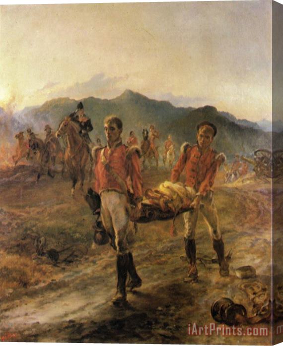 Elizabeth Thompson On The Morrow of Talavera, Soldiers of The 43rd Bringing in The Dead Stretched Canvas Print / Canvas Art
