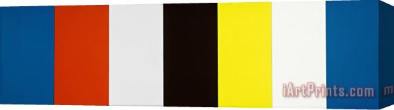 Ellsworth Kelly Red Yellow Blue White And Black Stretched Canvas Print / Canvas Art