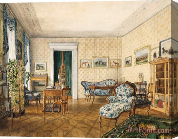Emanuel Stockler Drawing Room of a Sportsman Stretched Canvas Print / Canvas Art