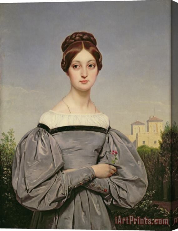 Emile Jean Horace Vernet Portrait of Louise Vernet Stretched Canvas Painting / Canvas Art