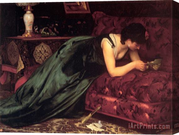 Emile Levy The Love Letter Stretched Canvas Print / Canvas Art