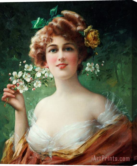 Emile Vernon Blossoming Beauty Stretched Canvas Print / Canvas Art