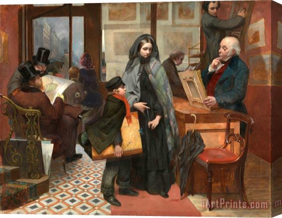 Emily Mary Osborn Nameless And Friendless. The Rich Man's Wealth Is His Strong City, Etc. Stretched Canvas Print / Canvas Art