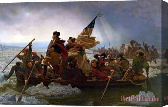 Emmanuel Gottlieb Leutze Washington Crossing The Delaware River Stretched Canvas Print / Canvas Art