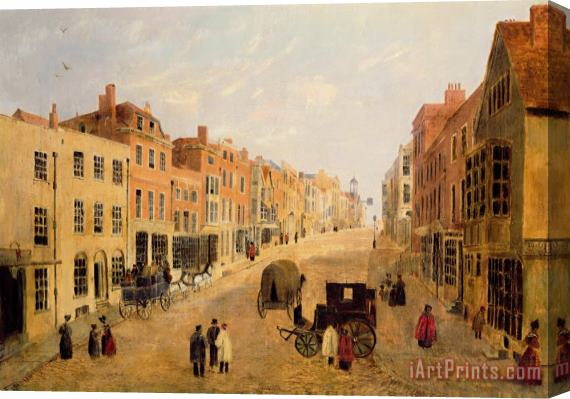 English School Guildford High Street Stretched Canvas Print / Canvas Art