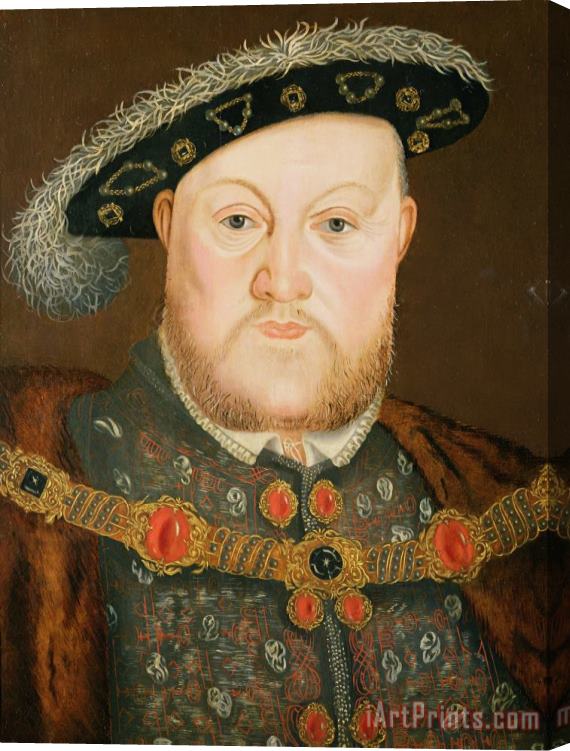 English School Portrait of Henry VIII Stretched Canvas Painting / Canvas Art