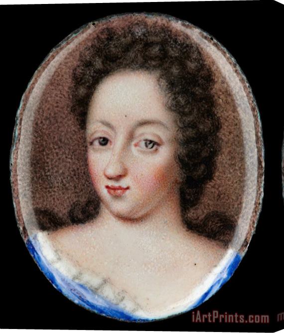 Erik Utterhielm Miniature Portrait of Queen Ulrika Eleonora The Elder, Queen of Sweden 1680 1693 Stretched Canvas Print / Canvas Art