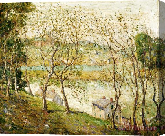 Ernest Lawson Springtime, Harlem River Stretched Canvas Painting / Canvas Art