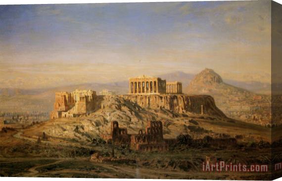 Ernst Carl Eugen Koerner The Acropolis Athena Stretched Canvas Painting / Canvas Art