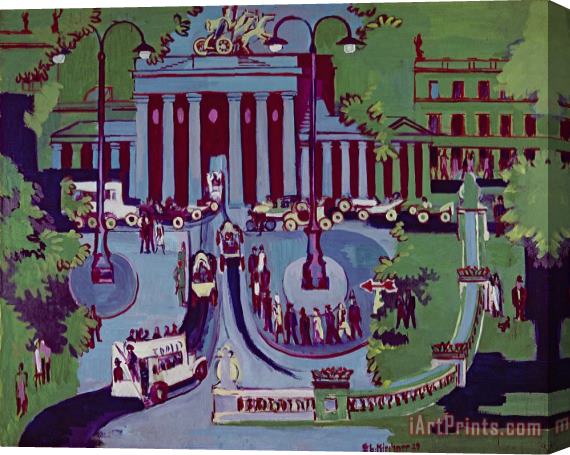 Ernst Ludwig Kirchner The Brandenburg Gate Berlin Stretched Canvas Print / Canvas Art