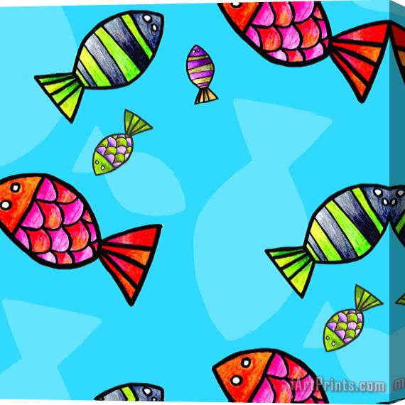Esteban Studio Fish Stretched Canvas Painting / Canvas Art