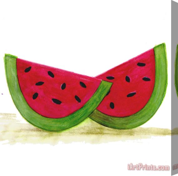 Esteban Studio Watermelon Stretched Canvas Painting / Canvas Art