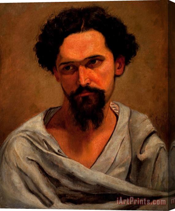 Estevao Silva Portrait of Castagneto Stretched Canvas Painting / Canvas Art