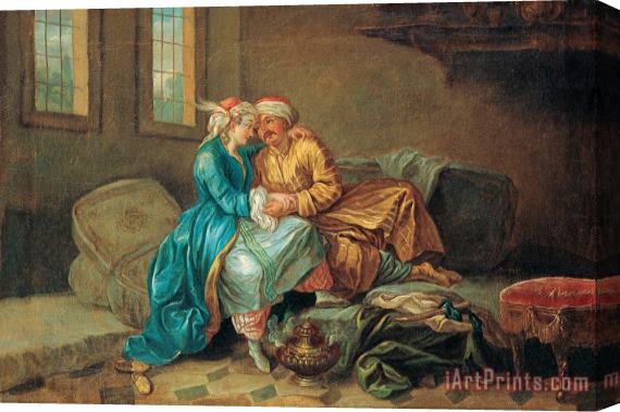 Etienne Jeaurat The Favourite Sultana Stretched Canvas Painting / Canvas Art